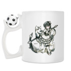 Кружка с футбольным мячиком