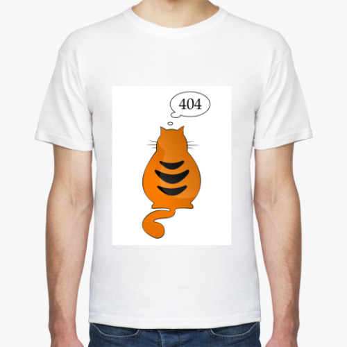 Футболка с принтом 404