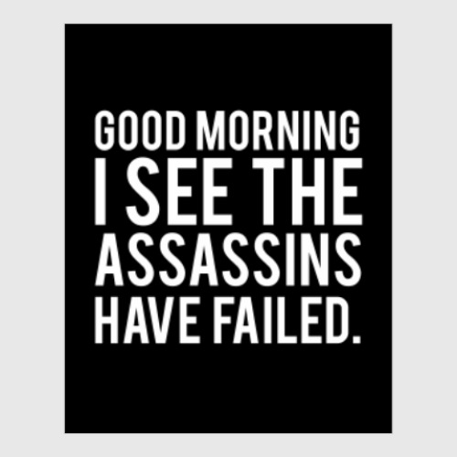 Постер с принтом Good morning Доброе утро