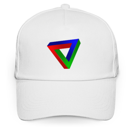Кепка бейсболка с принтом Невозможный треугольник