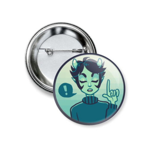 Значок 37мм с принтом Homestuck Kankri Vantas