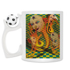 Кружка с футбольным мячиком