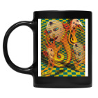 Кружка цветная UV-DTF