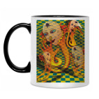 Кружка двухцветная