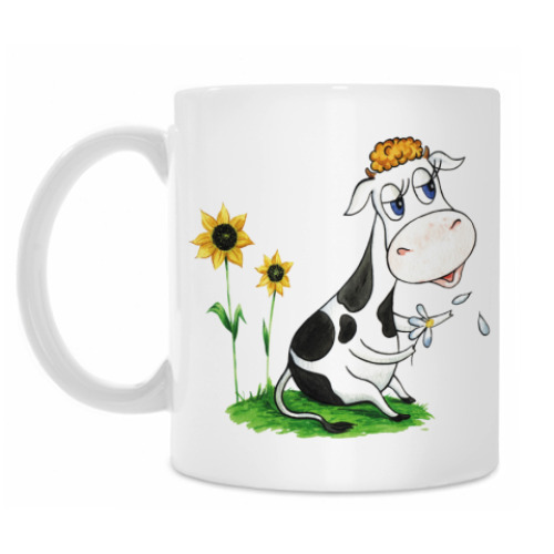 Кружка с принтом Корова