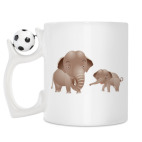 Кружка с футбольным мячиком