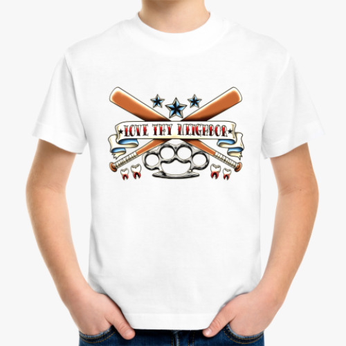 Детская футболка с принтом LOVE TN