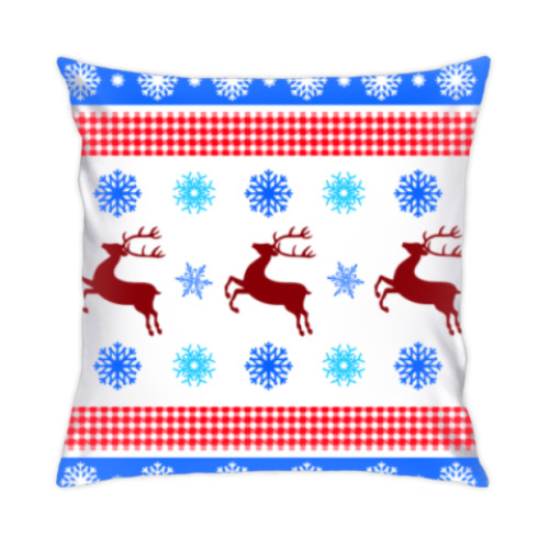 Подушка с принтом Новогодний сюрприз