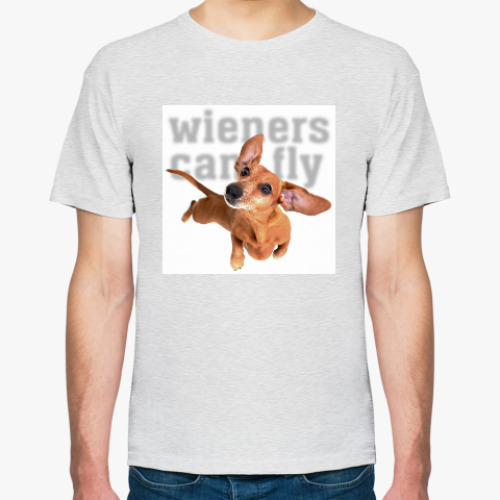 Футболка с принтом Wieners Can Fly
