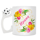 Кружка с футбольным мячиком