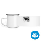 Кружка металлическая белая (круговая запечатка)