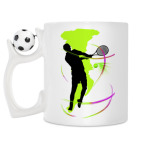 Кружка с футбольным мячиком