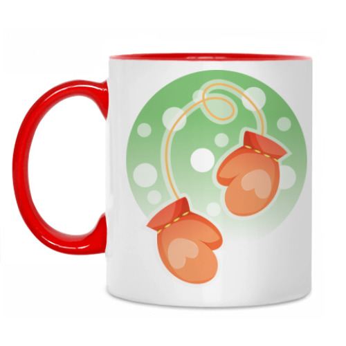 Кружка с принтом Варежка