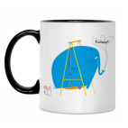 Кружка двухцветная