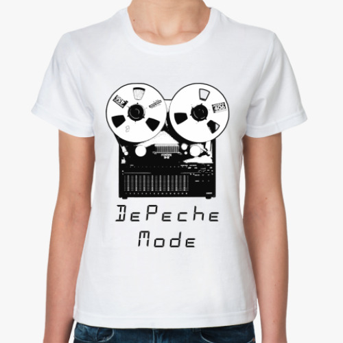 Классическая футболка с принтом  Depeche Mode
