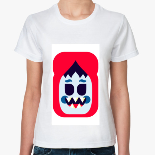 Классическая футболка с принтом Monk