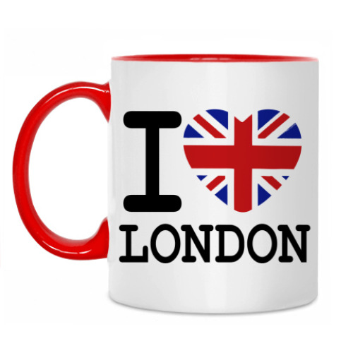 Кружка с принтом I Love London