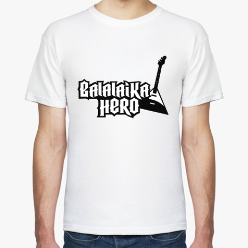 Футболка с принтом balalaika hero