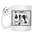 Кружка с футбольным мячиком