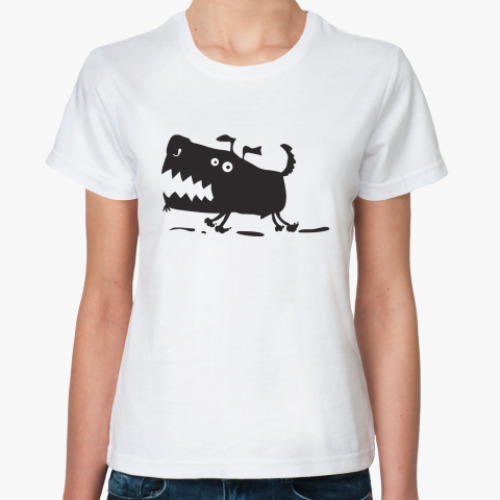 Классическая футболка с принтом Doogy