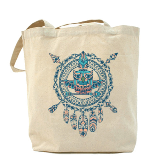 Сумка шоппер с принтом ловец снов