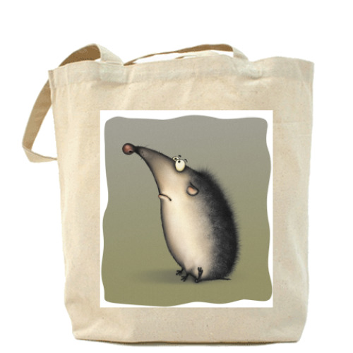 Сумка шоппер с принтом  Ежик