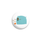 Значок 25 мм  СОБАКА