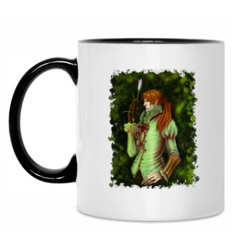 Кружка с принтом 'Лилия'