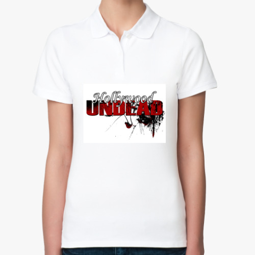 Женская рубашка поло (печать) с принтом Hollywood Undead