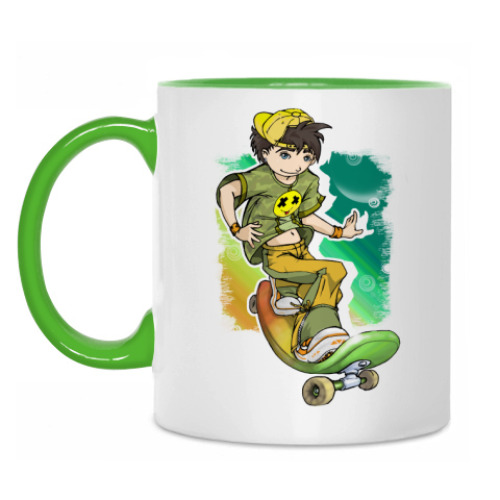 Кружка с принтом Скейтборд