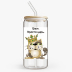 Банка с бамбуковой крышкой