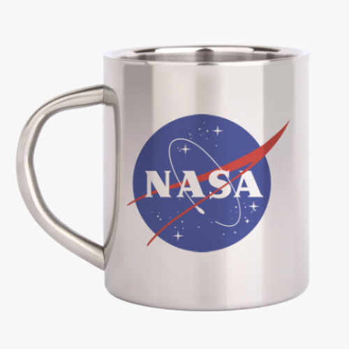 Кружка металлическая с принтом NASA
