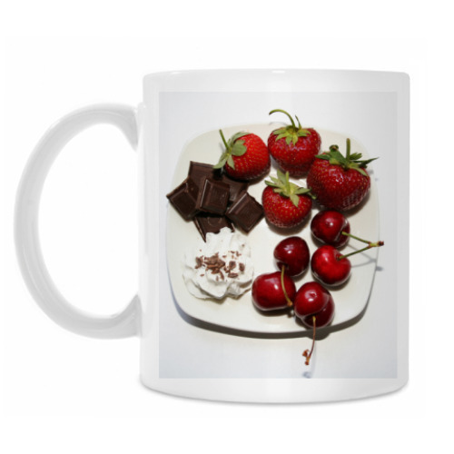 Кружка с принтом Десерт