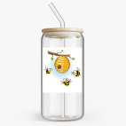 Банка с бамбуковой крышкой