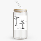 Банка с бамбуковой крышкой