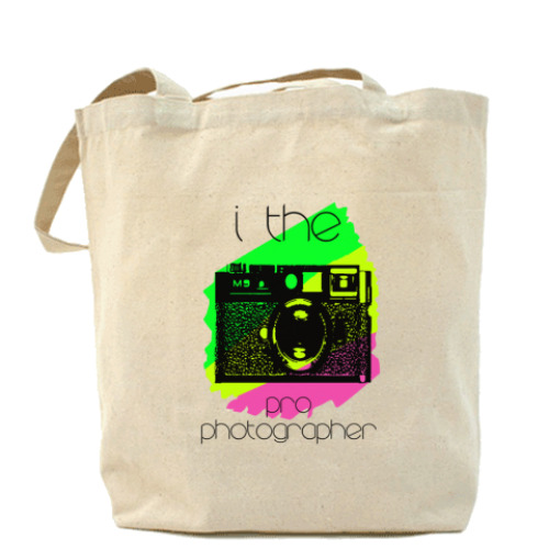 Сумка шоппер с принтом i the pro photographer