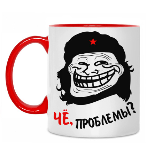 Кружка с принтом Чё, проблемы?