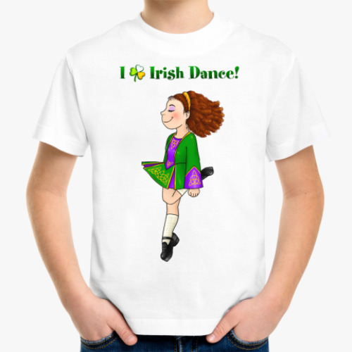 Детская футболка с принтом Irish Dance