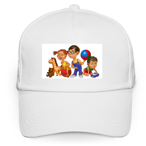 Кепка бейсболка с принтом  ребятня