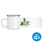 Кружка металлическая белая (круговая запечатка)