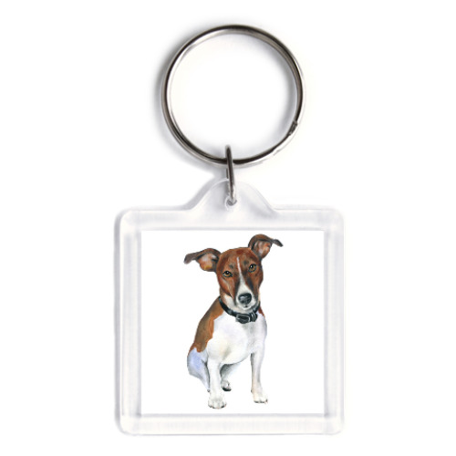 Брелок с принтом Джек рассел терьер