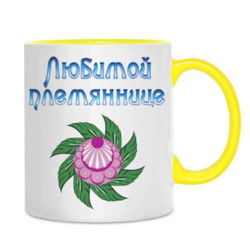 Кружка с принтом Подарок племяннице