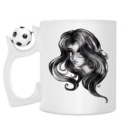 Кружка с футбольным мячиком