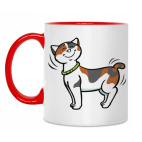 Двухцветная кружка Кот-котофеич