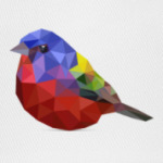 Птичка из полигонов