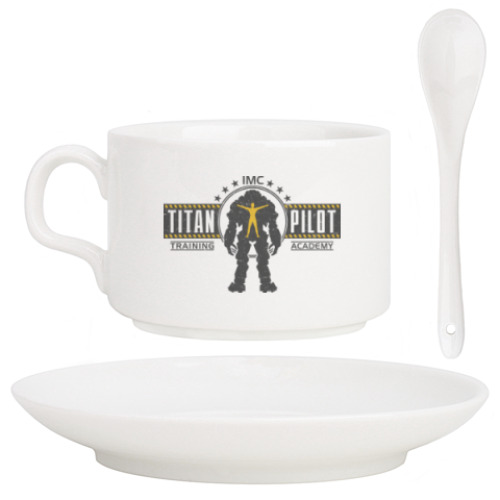 Кофейный набор с принтом Battlefield Titan Pilot