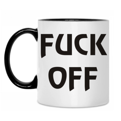 Кружка с принтом Fuck off