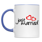 Двухцветная кружка Just Married