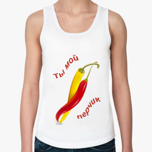 Женская майка с принтом Перчик