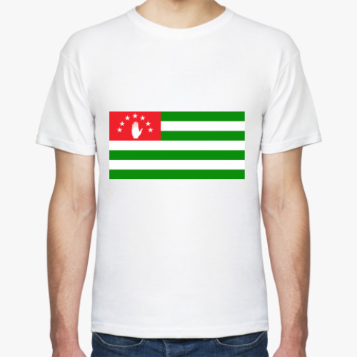 Футболка с принтом Флаг Абхазии